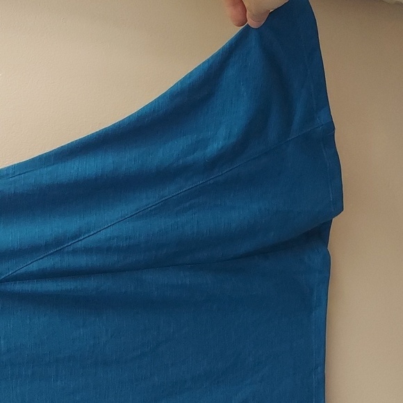 NEW AVENUE Fit-n-Flare Sleeveless Tank in Mykonos Blue sz 14 - Picture 7 of 12